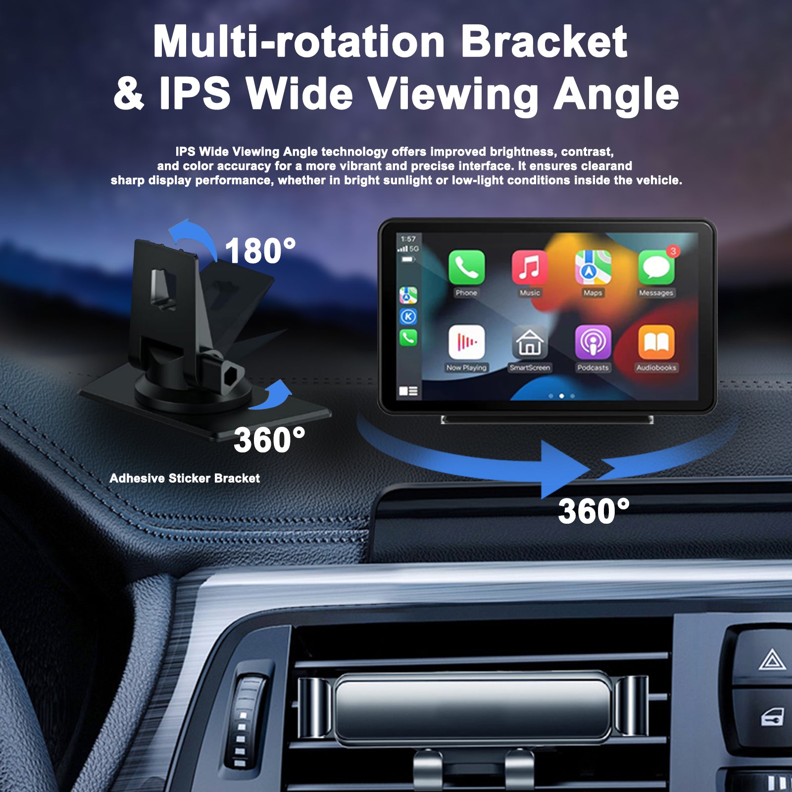 Volam Wireless Carplay Android Auto Display Mit 7 Zoll Touchscreen