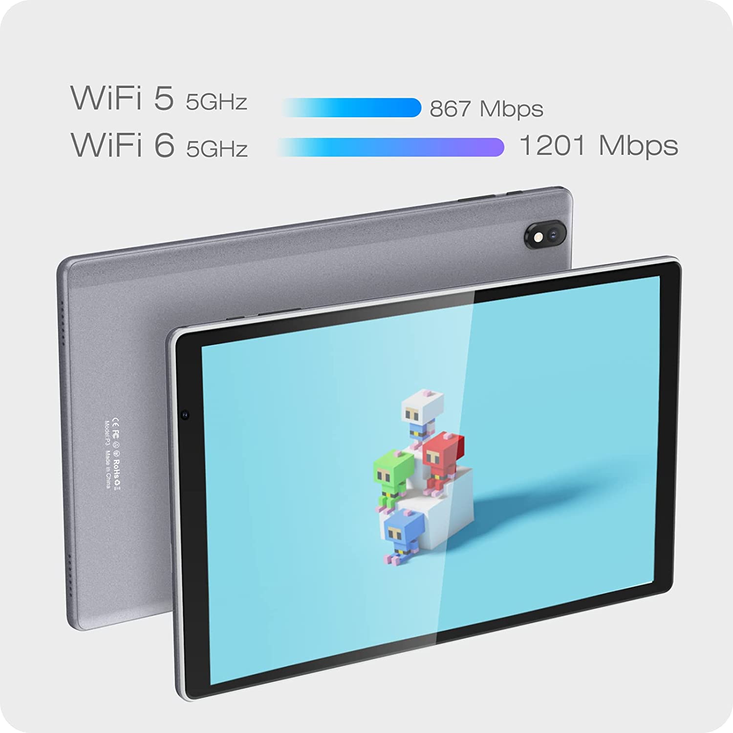 Android Tablet 10.1 inch,  PlimPad P3 (Gray)